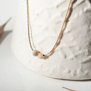 Les Rubans de Marionnette Colliers>Collier Boule Glitter- rose