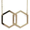 Chic Alors Colliers>Collier hexagone mixte