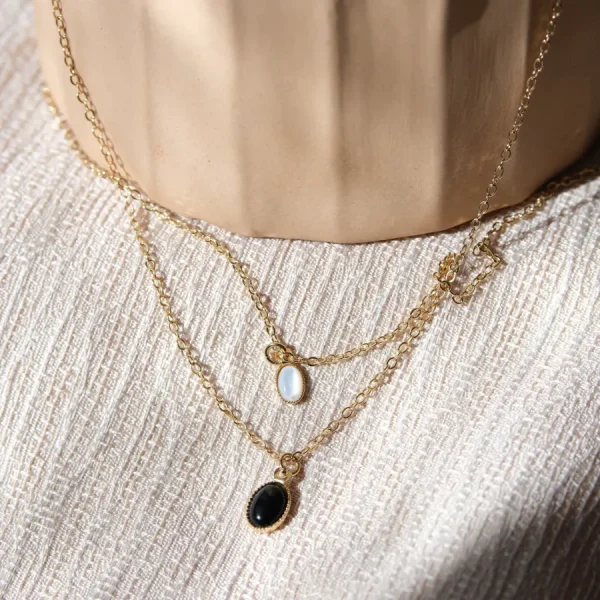 Kariboo Colliers>Collier Louise Moyen - Onyx