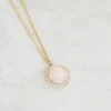 Marie Duvert Colliers>Collier Mi-Long Azalée - quartz rose