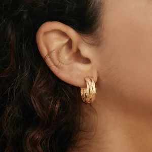 Agapée Boucles D'oreille>Créoles Coral