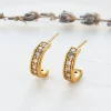 Shlomit Ofir Boucles D'oreille>Créoles Gabrielle - cristal