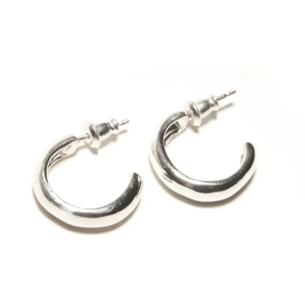 Odette New York Boucles D'oreille>Créoles mini Bulle - argent