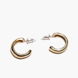 Odette New York Boucles D'oreille>Créoles mini Bulle - doré