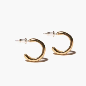 Odette New York Boucles D'oreille>Créoles mini Bulle - doré