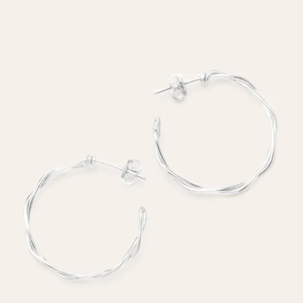 You Are Young Boucles D'oreille>Créoles Torsade grandes - argent