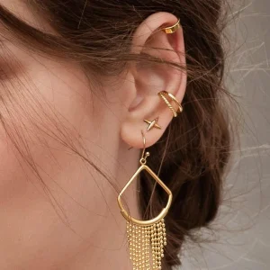 Shlomit Ofir Boucles D'oreille>Faux piercing Natalie - argenté