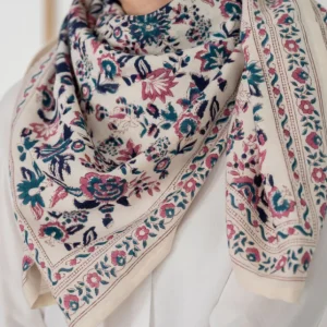 Bindi Atelier Foulards>Foulard - Goa myrtille