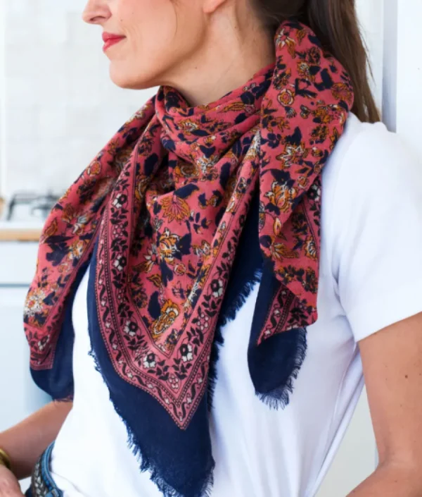 Bindi Atelier Foulards>Foulard - Ouna Pink