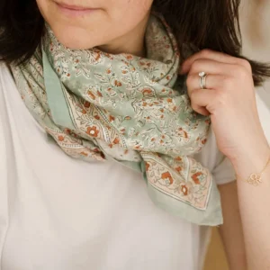 Bindi Atelier Foulards>Foulard - Sarika Matcha