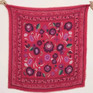 Maradji Foulards>Foulard laine Balkans - Fuschia