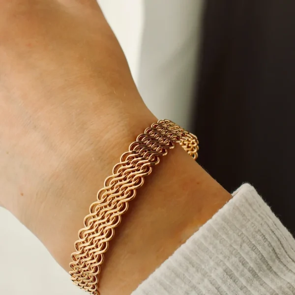 Bazar Exquis Bracelets>Jonc Maille Rétro