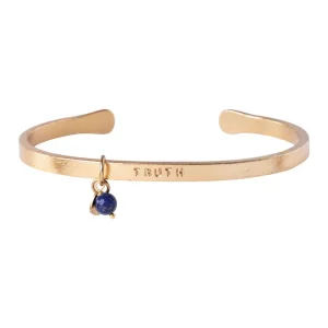 A Beautiful Story Bracelets>Jonc Pure doré - Lapis Lazuli