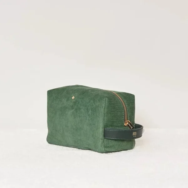 Maradji Petite Maroquinerie>Oscar trousse - Velours vert