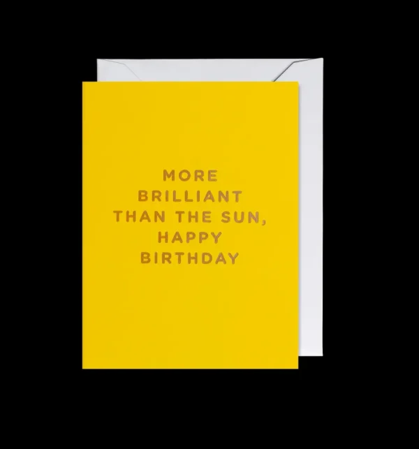 Klang u0026 Kleid Papeterie>Petite Carte - More brilliant than the sun, happy birthday