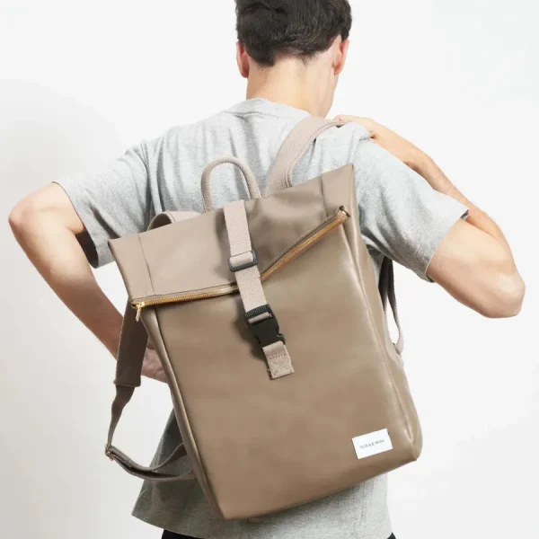 Souleway Sacs | Unisexe>Sac à dos Foldtop - Mocha Brown (Oleatex)