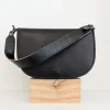 Ann Kurz Sacs>Sac AKHalfmoon cross - vegetal black