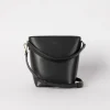 O My Bag Sacs>Sac Bobbi Bucket Midi Black Vegan Leather